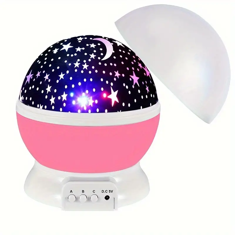 StellaGlow – Star Projector Night Light with Moon and Color-Changing Light