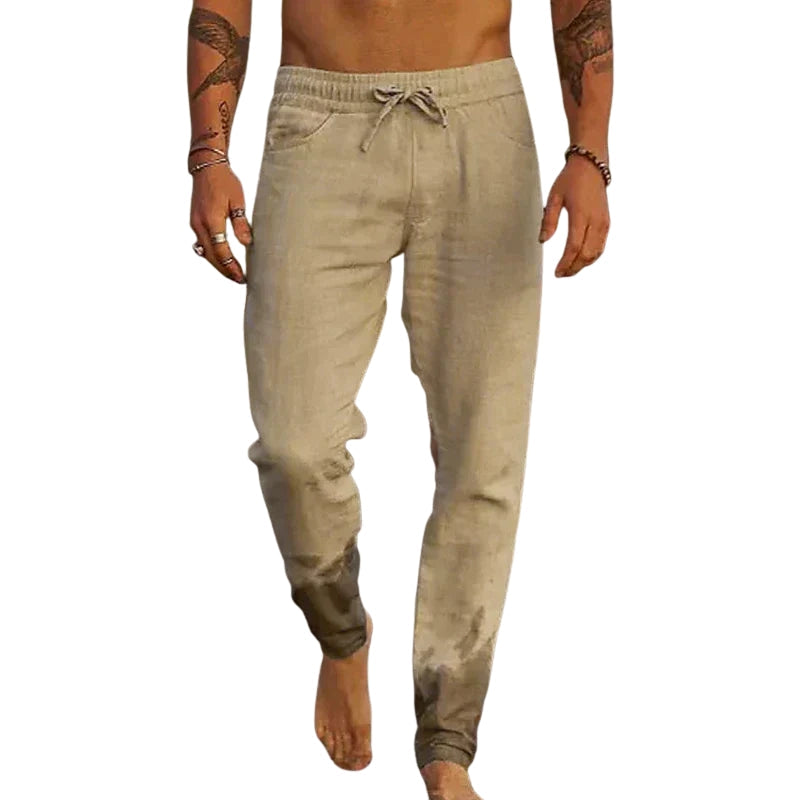 Michael – Pantaloni Larghi con Vita Elastico, Coulisse e Tasche