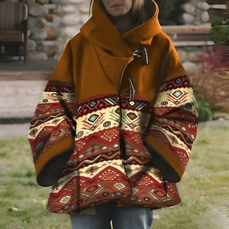 Victoria - Manteau à manches longues avec capuche et poche latérale
