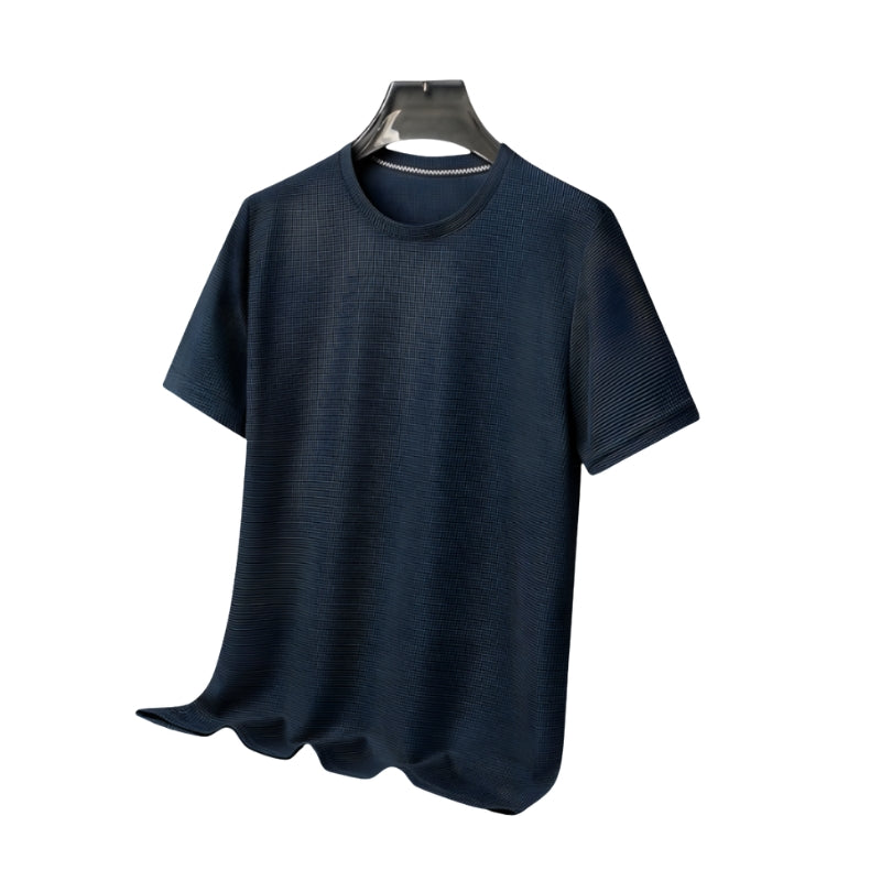 Owen – Tricou cu mâneci scurte și model de tip waffle respirabil