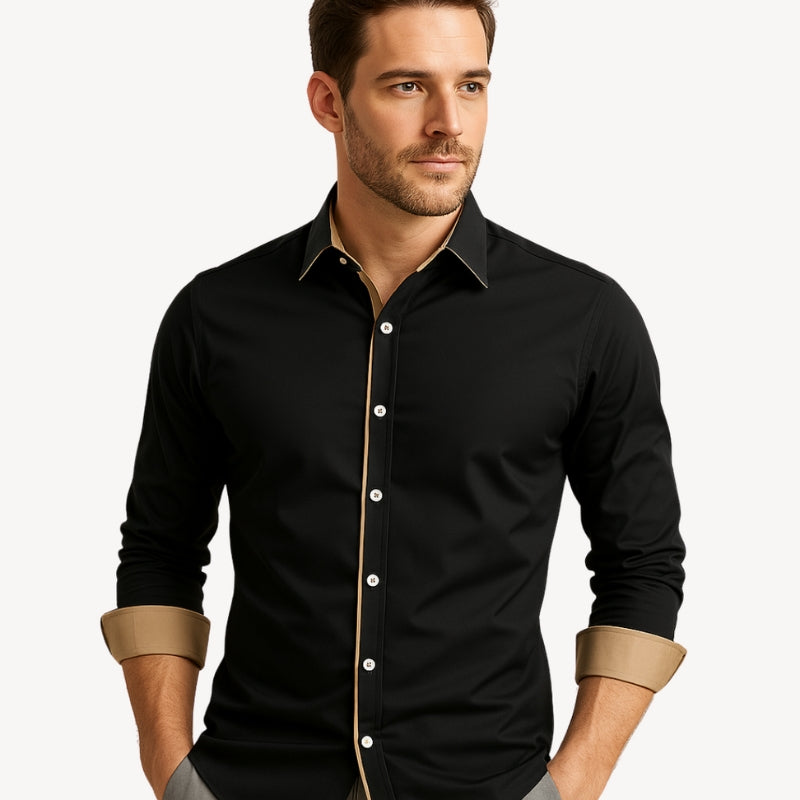 Carter – Classic shirt with long sleeves and button details