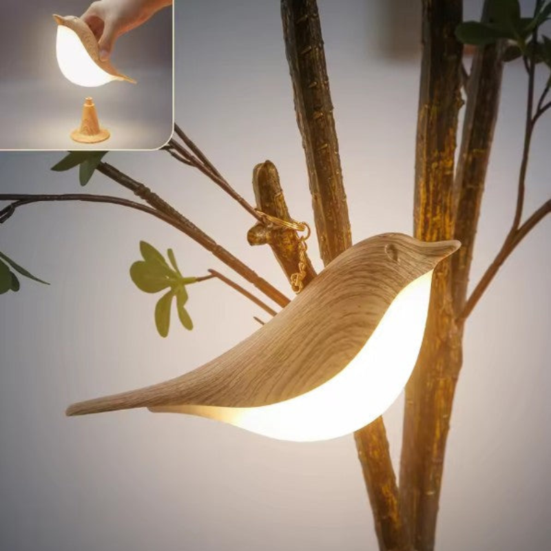 Woodlark - Lampe de table en forme d’oiseau avec LED intégrée