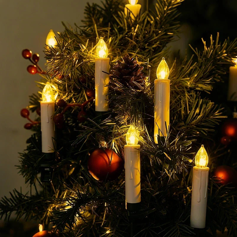 FestiFlame - bezdrátové vánoční svíčky s klipem a dálkovým ovládáním