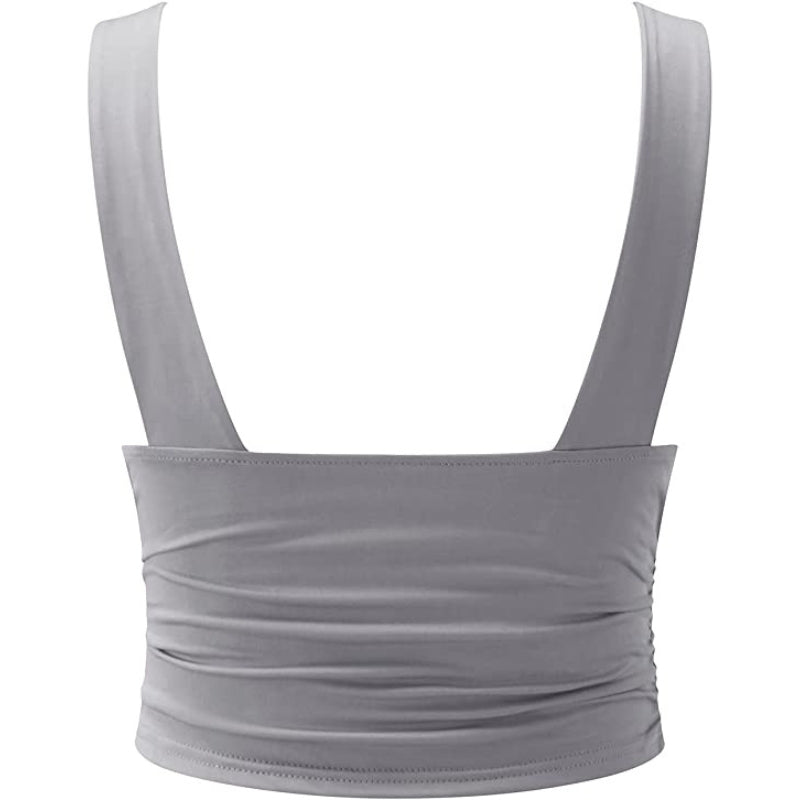 Brooke – Modern sleeveless top with deep V-neck and relaxed fit