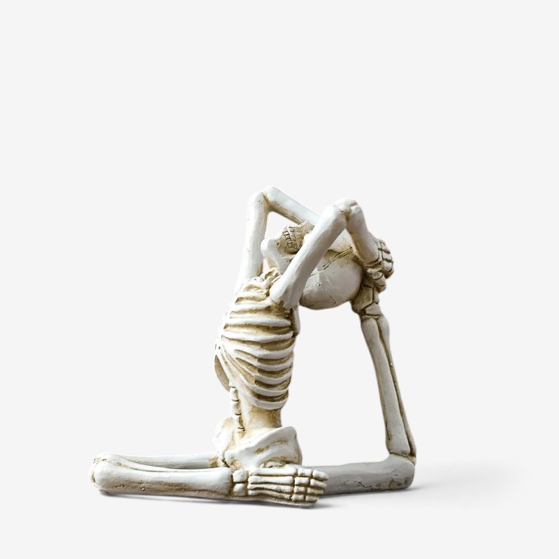 Figurka szkieletu na Halloween, dekoracja z żywicy