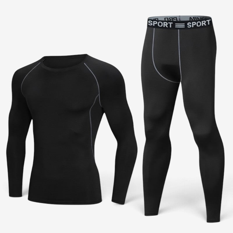HeatLayer - Set di intimo termico da uomo con fodera in pile