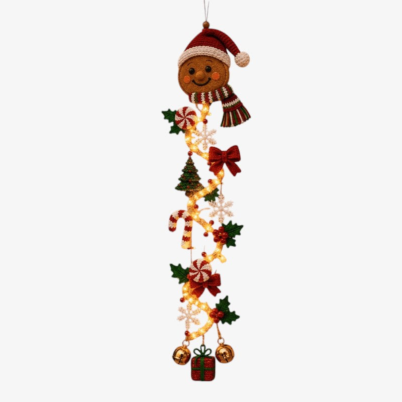 Yuleglint - Décoration de Noël suspendue à LED au design festif