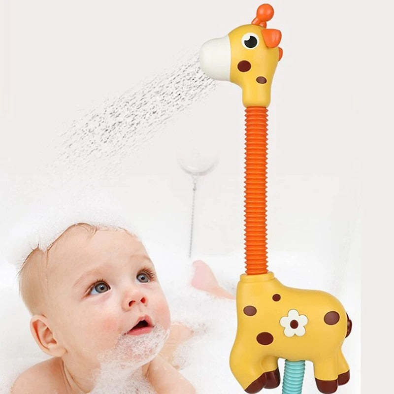 SoakSpray – Žirafí koupací hračka s vodní stříkací funkcí a světelnými prvky