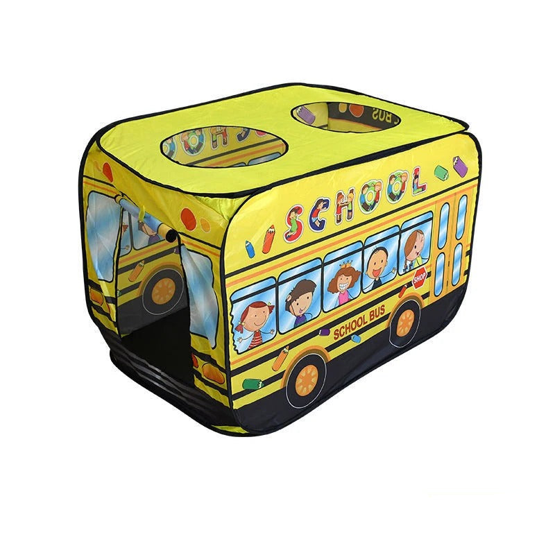 PlayScape – Tente de jeu pliable avec imprimé de bus et camion de pompiers