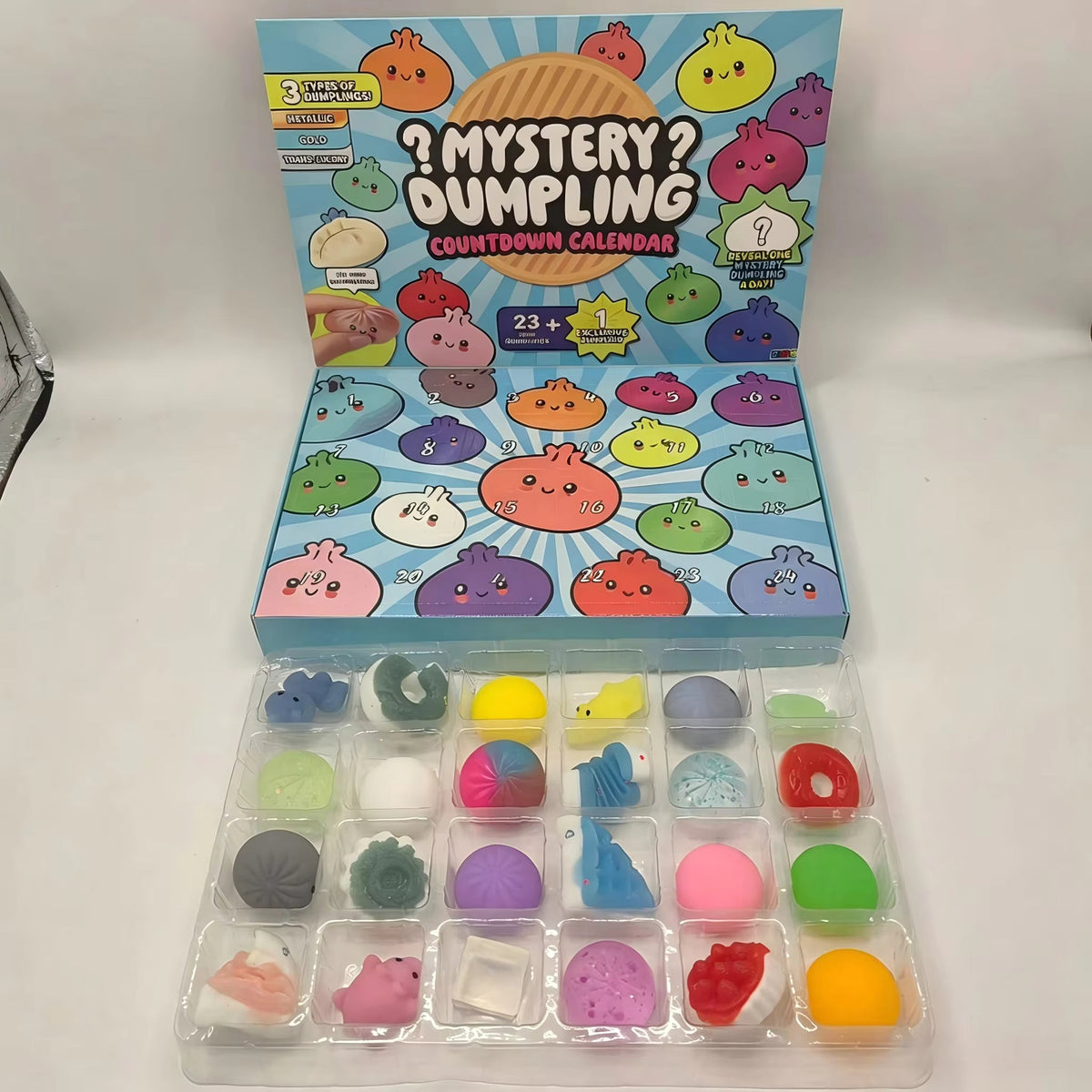 Squishora – Advent Calendar with 24 Slow-Rising Squishy Toys
