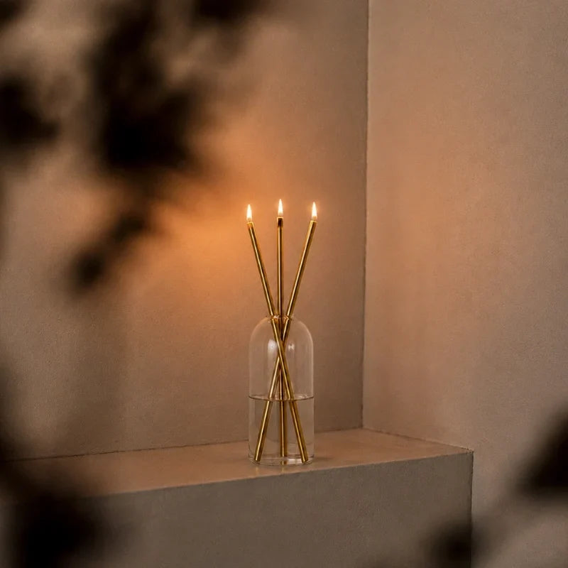 GlassWick - Glass Oil Candles With Cotton Wick