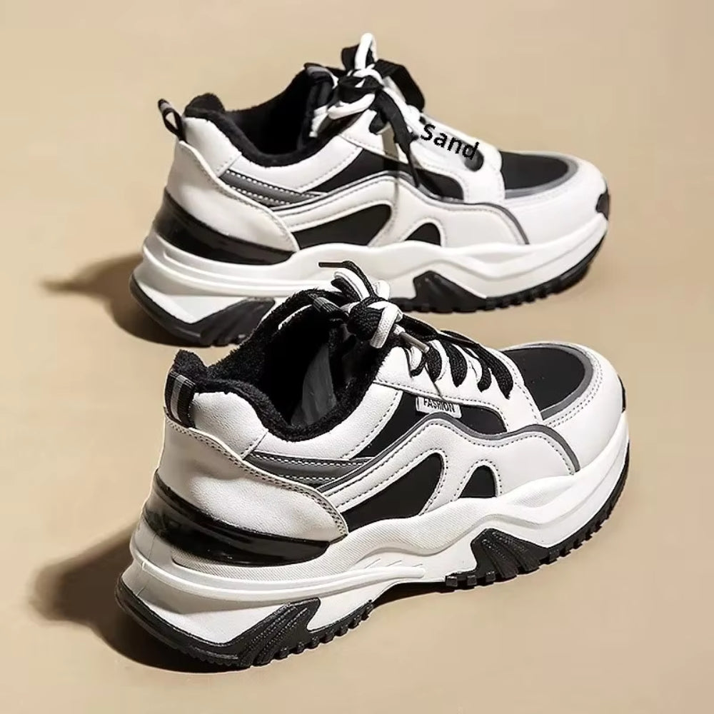Zara - Modne sneakersy na wysokiej podeszwie z amortyzacją