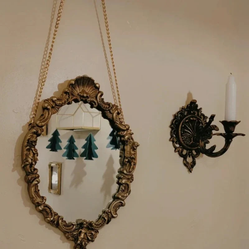 OrnateFlame - Wall Sconce With Forged Iron Design For Taper Candle