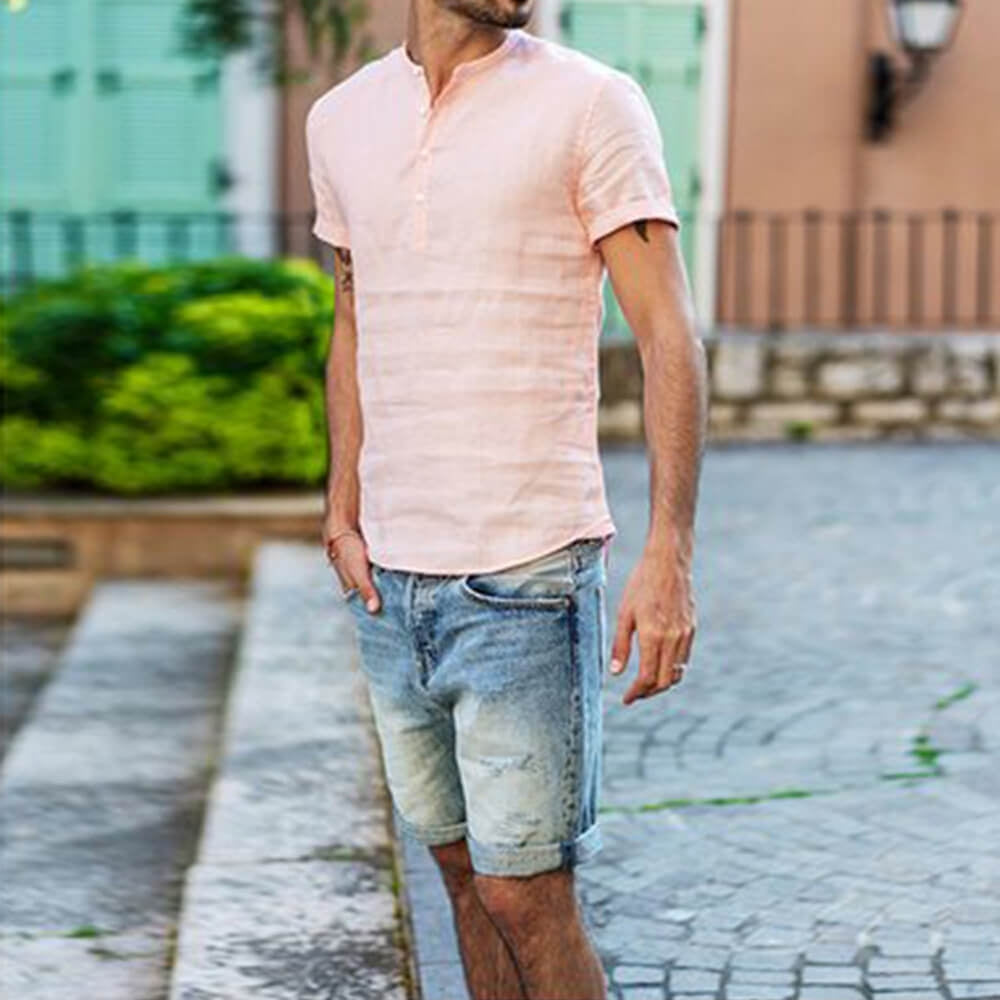 Miller – Chemise élégante à manches courtes avec fermeture à boutons et coupe confortable
