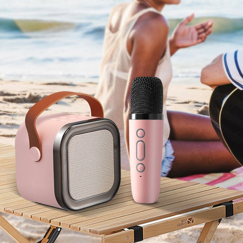 SingWave - Draadloos Mini Karaoke Systeem met Twee Microfoons