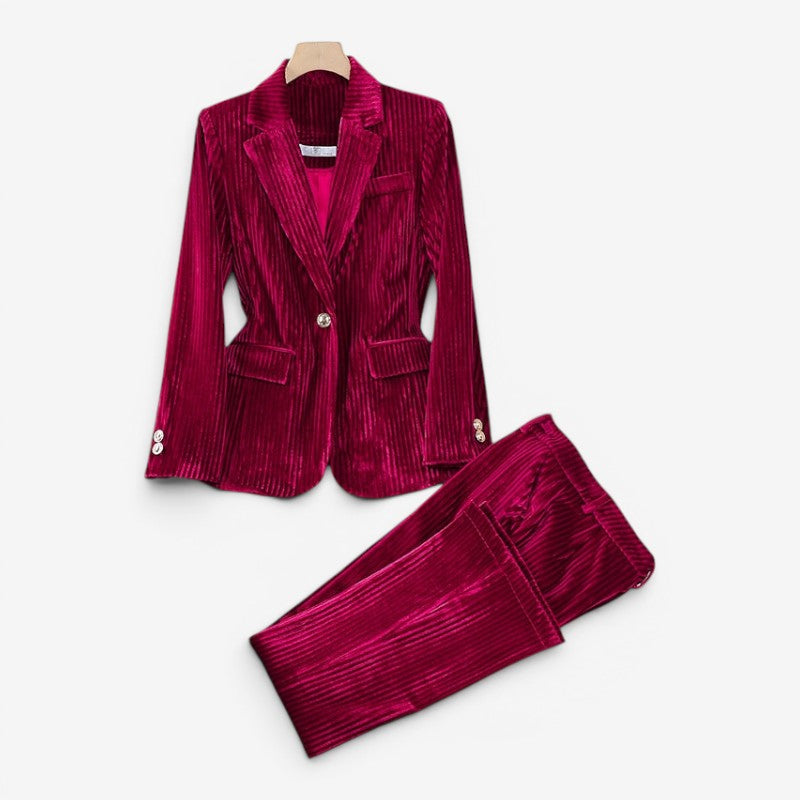 Ensemble blazer et pantalon femme
