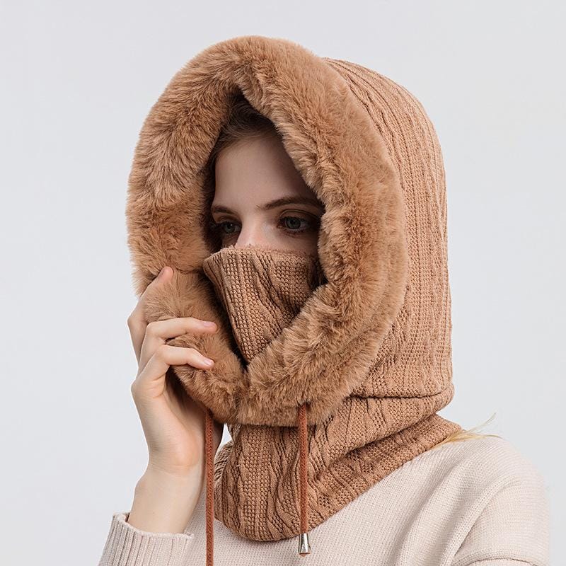 Olivia - Stylish and warm knitted winter set with hood