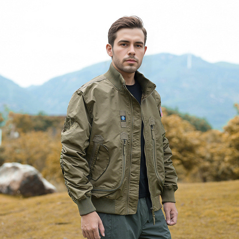 Robert - Long Sleeve Jacket with Zip Closure