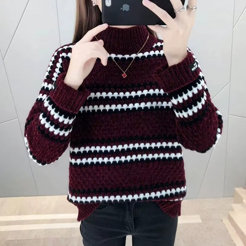 Olga - Turtleneck sweater with long sleeve and ribbed design