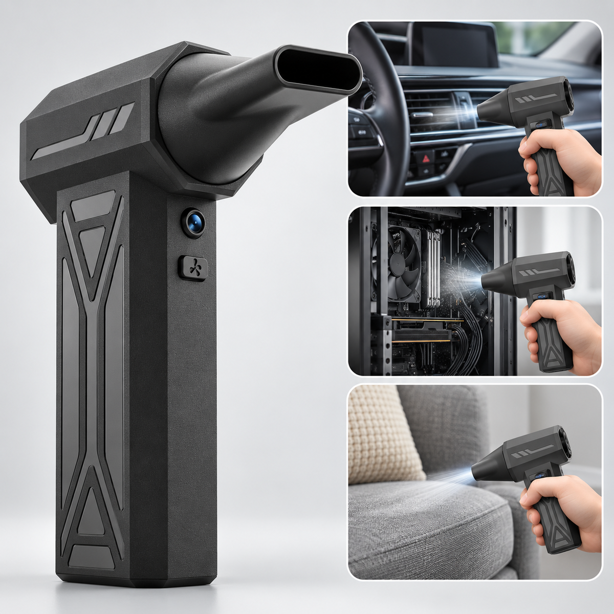 AirPulse - Cordless Air Blower With 4 Adjustable Speeds And LED Light