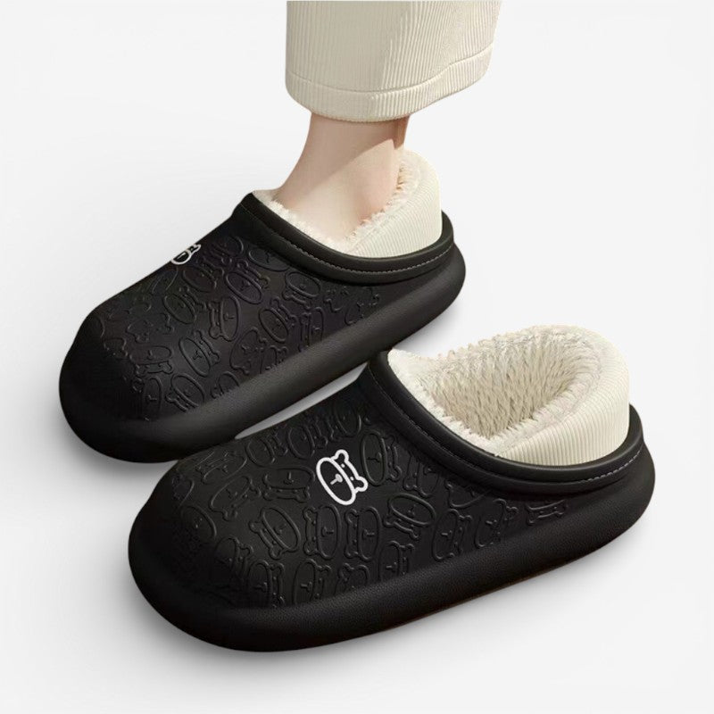 ComfyWalk - Papuče s kulatou špičkou a designem na nazutí