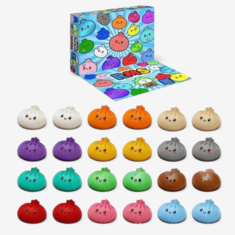 Squishvent - Squishy Toy Advent Calendar With Slow Return Foam