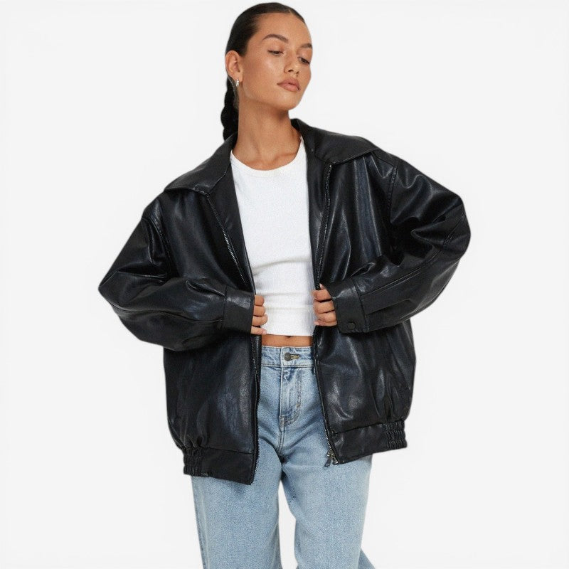 Veste décontractée zippée pour femme, à porter au quotidien