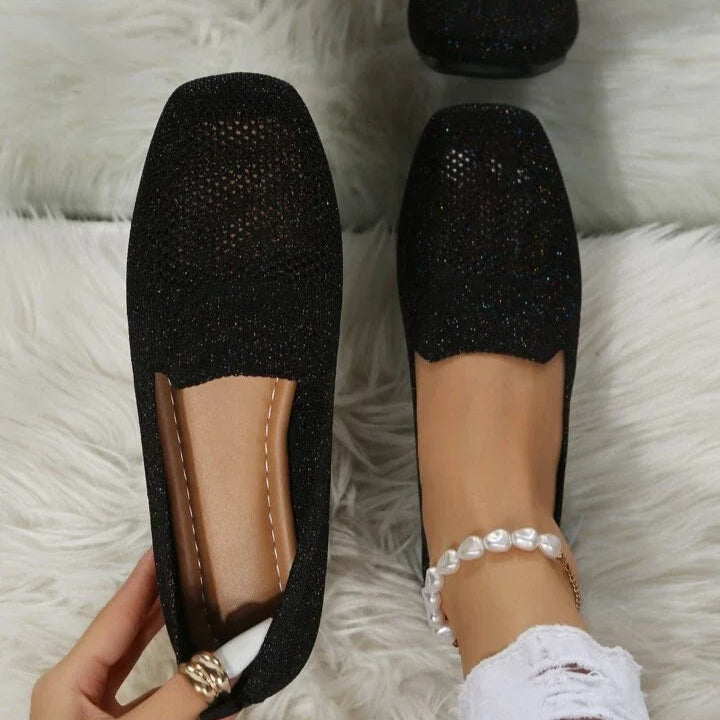 Lina - Lekkie płaskie buty z oddychającą siateczką i antypoślizgową podeszwą