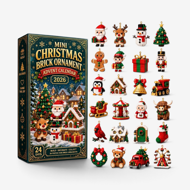 Buildvent - Calendario dell'Avvento con 24 mini figure da costruire