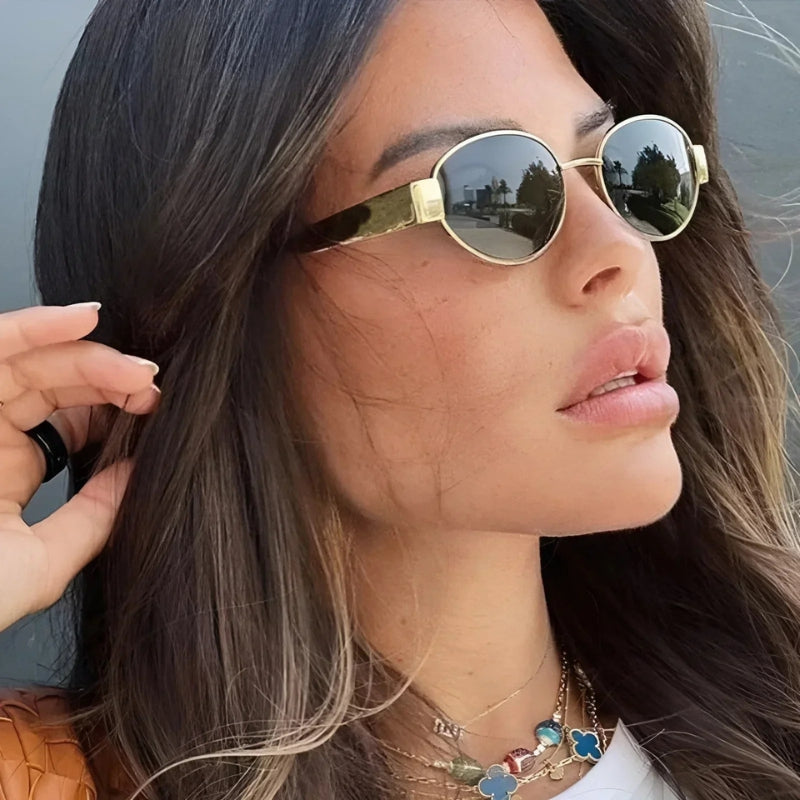Luna – Ochelari de soare clasici UV cu ramă ovală