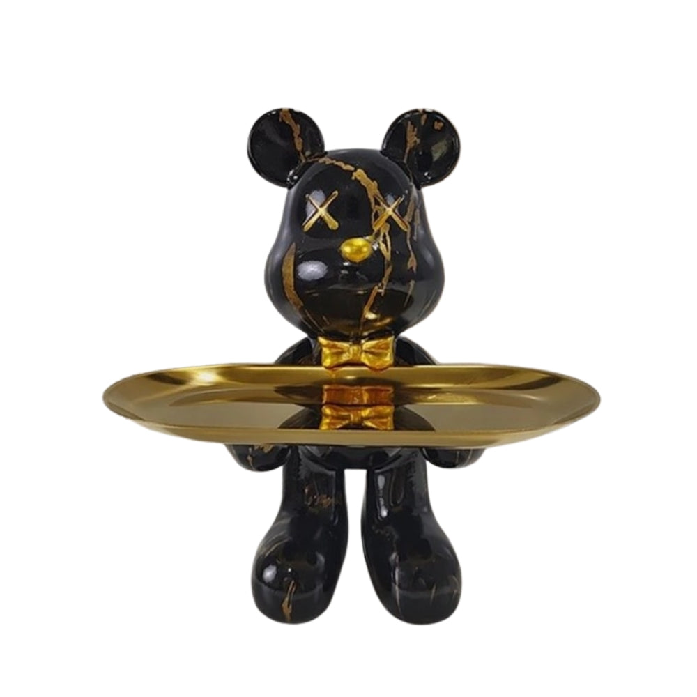 MuseBears - Scultura decorativa artigianale a vassoio per riporre piccoli oggetti