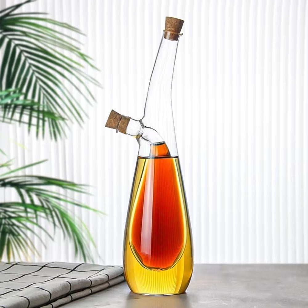 PourVista – Two-chamber dispenser set with artistic inner shapes for stylish serving of liquids