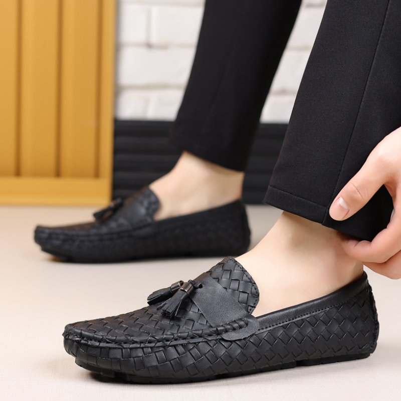Caevon - Loafers slip-on Caevon cu ciucuri | Talpă antiderapantă pentru mers stabil | Îmbrăcăminte casual pentru fiecare zi | Mărimi 40–47