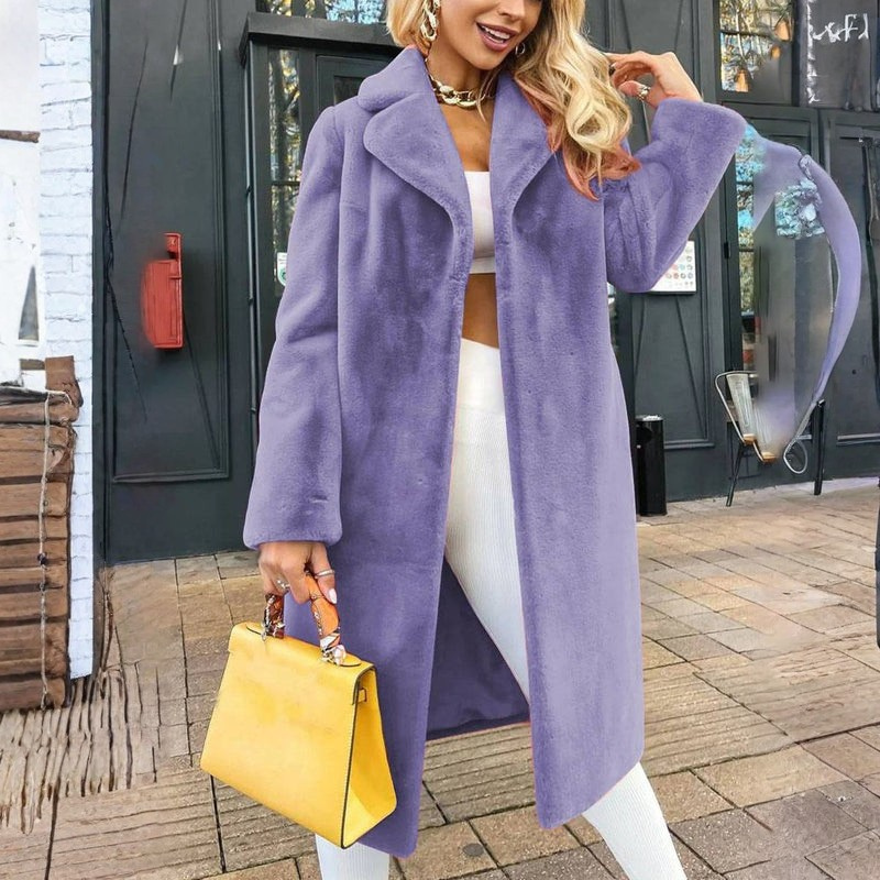 Matilda - Cappotto lungo a maniche lunghe con cintura annodata