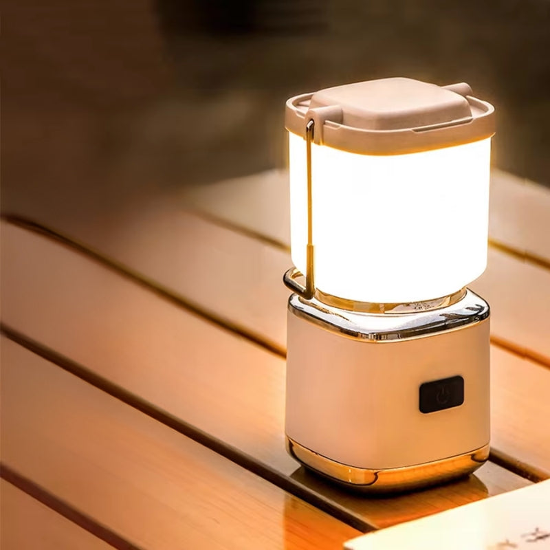 CampBeam – Lampă multifuncțională de camping cu LED, mâner de agățat și încărcare USB