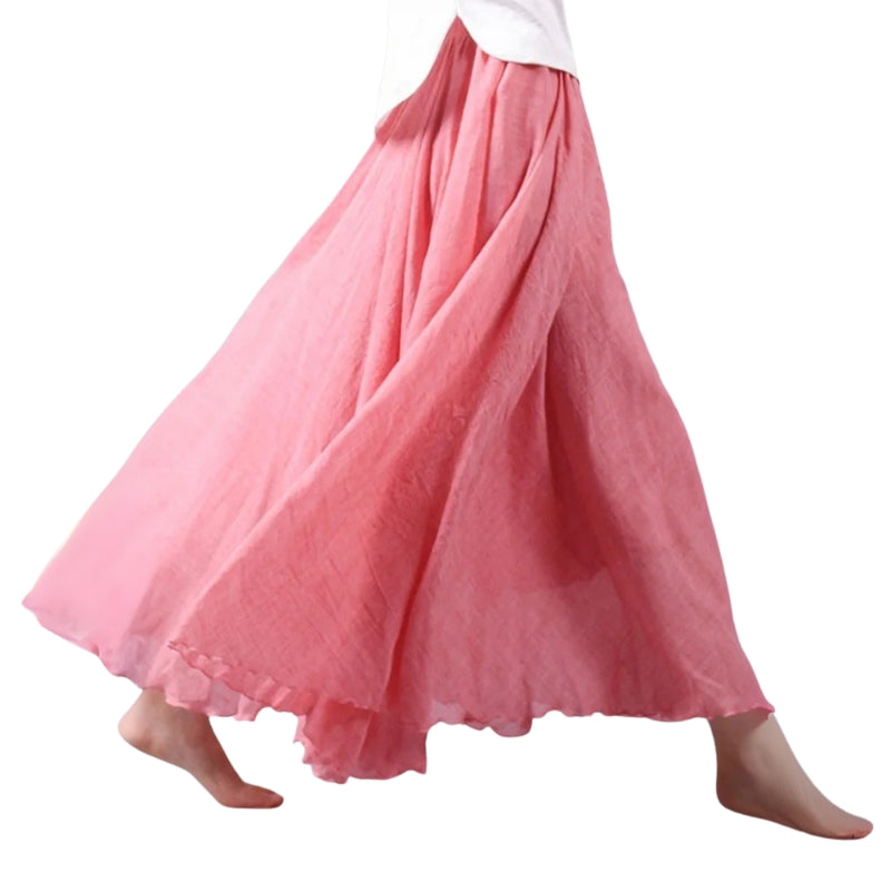 Mireille – Gonna maxi leggera con vita alta
