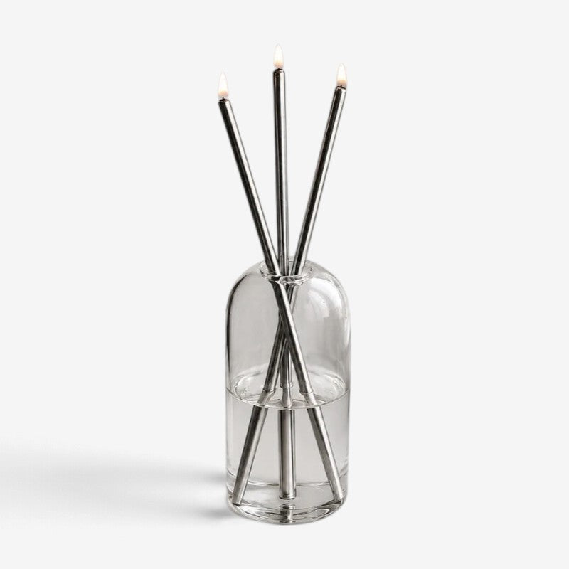 GlassWick - Glass Oil Candles With Cotton Wick