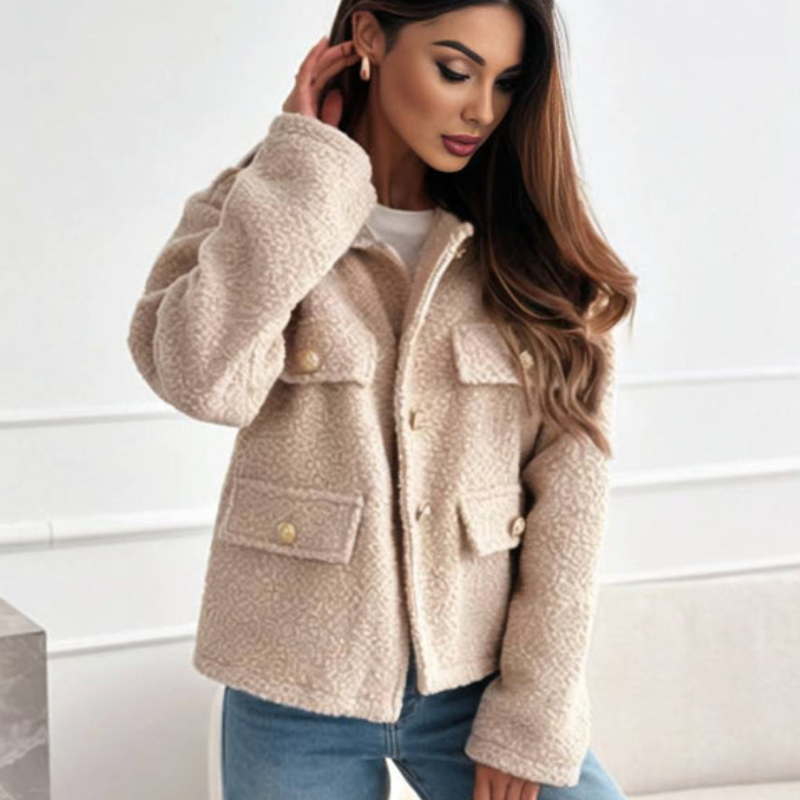 Daniela - Long sleeve jacket with button closure