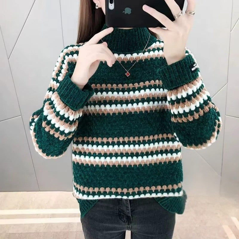 Olga - Turtleneck sweater with long sleeve and ribbed design
