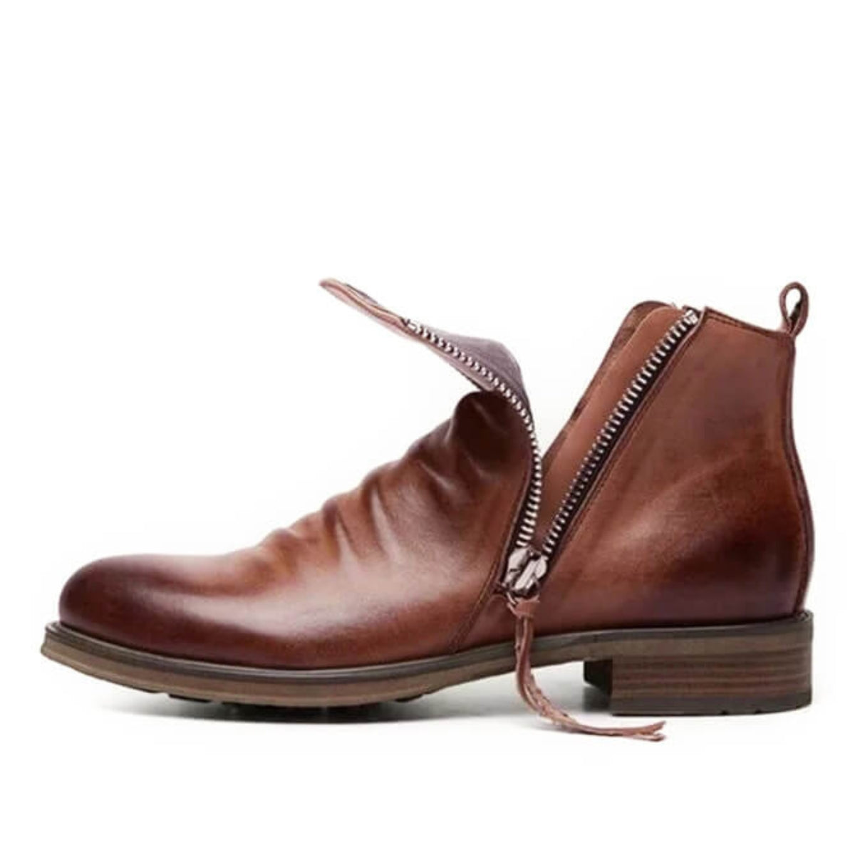 Liam – Bottes modernes avec fermeture éclair latérale et semelle légère