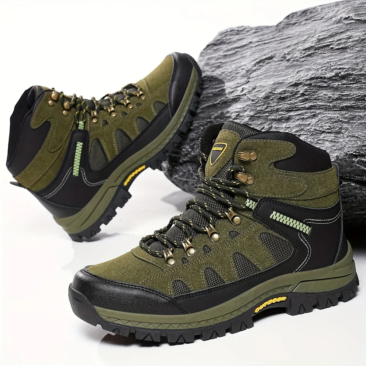 RidgeLacer - Męskie buty trekkingowe we wzór kamuflażowy