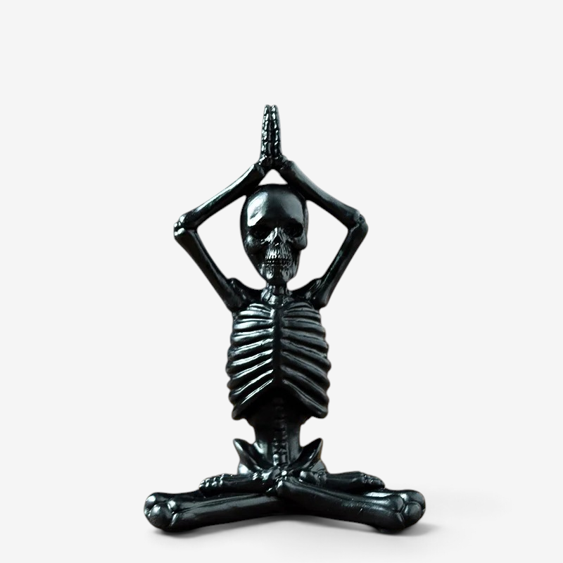 Figurka szkieletu na Halloween, dekoracja z żywicy