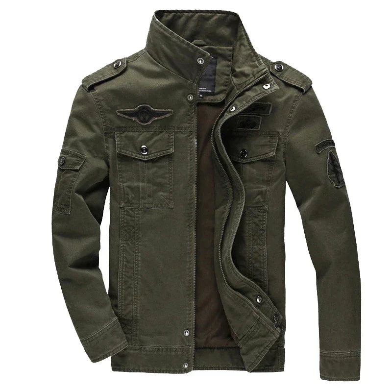TacticalCrest - Men's Military Style Winter Coat With Stand Collar