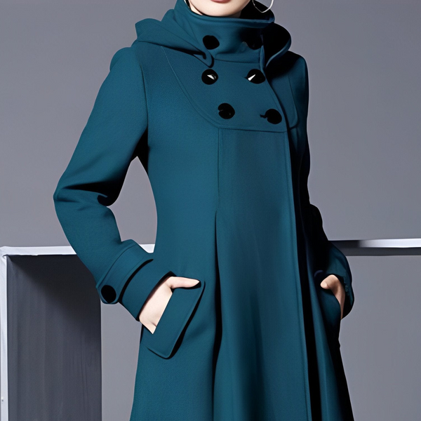 Agnes - Comfortable jacket with hood and side pockets for everyday use
