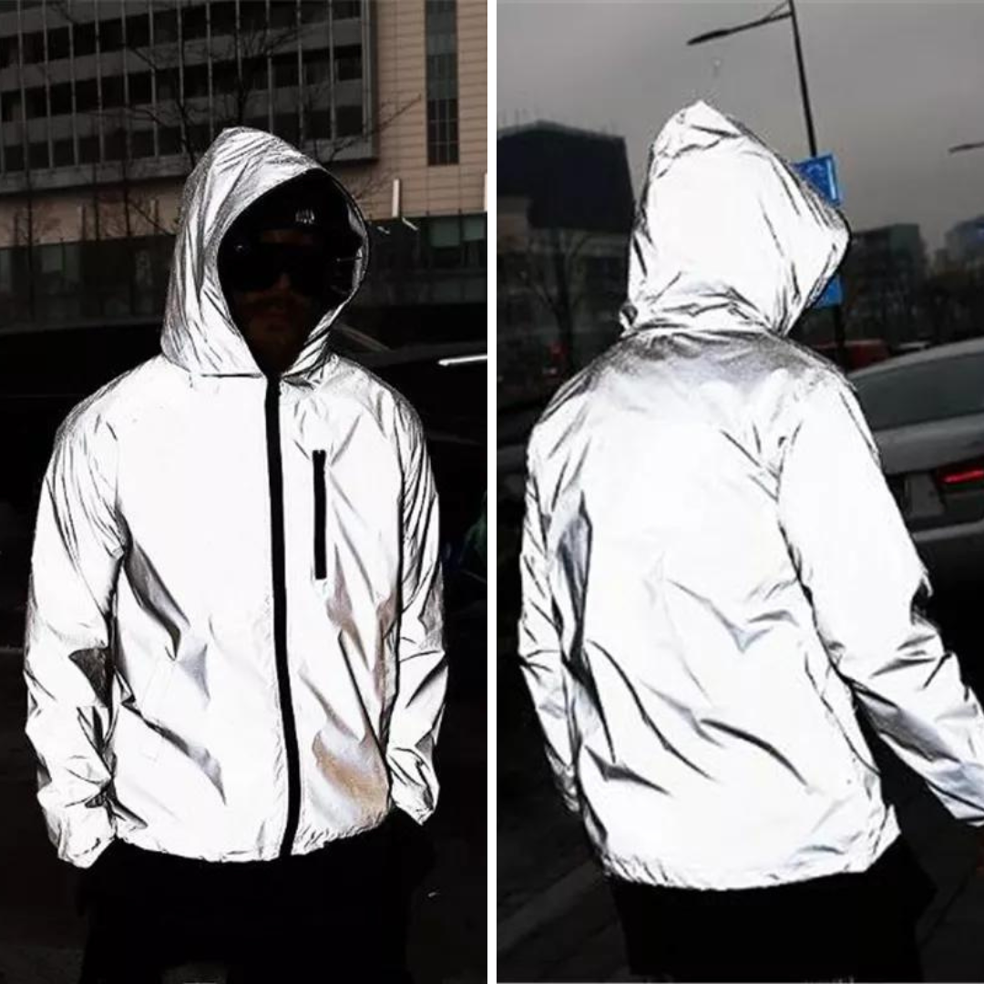 Lucas - Giacca leggera impermeabile con dettagli riflettenti