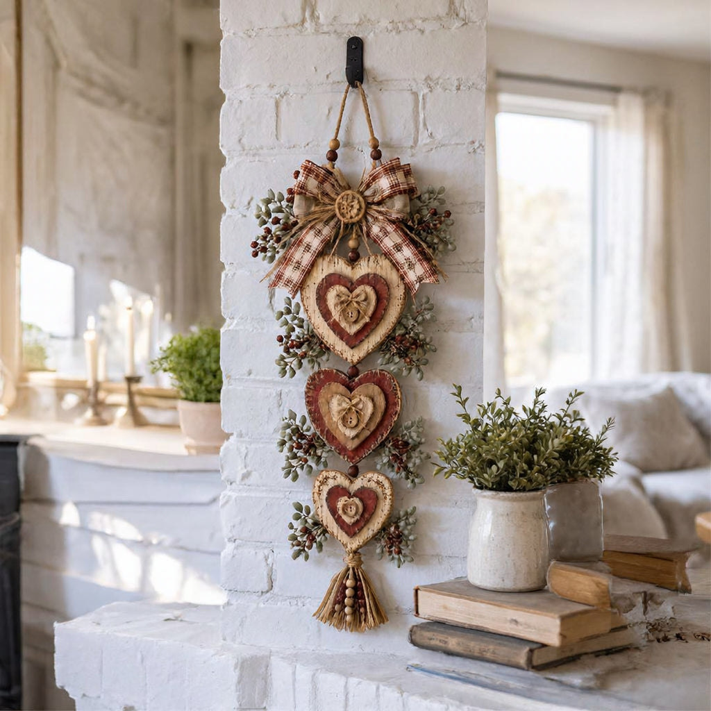 Colgante de pared en forma de corazón Heartbeam - Diseño vintage