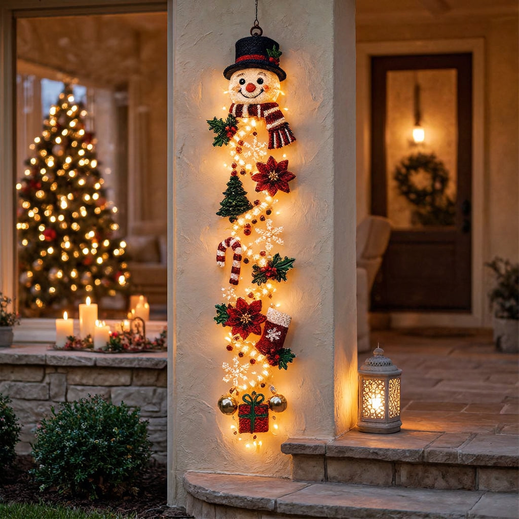 Yuleglint - Décoration de Noël suspendue à LED au design festif