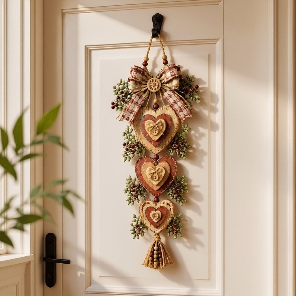 Colgante de pared en forma de corazón Heartbeam - Diseño vintage