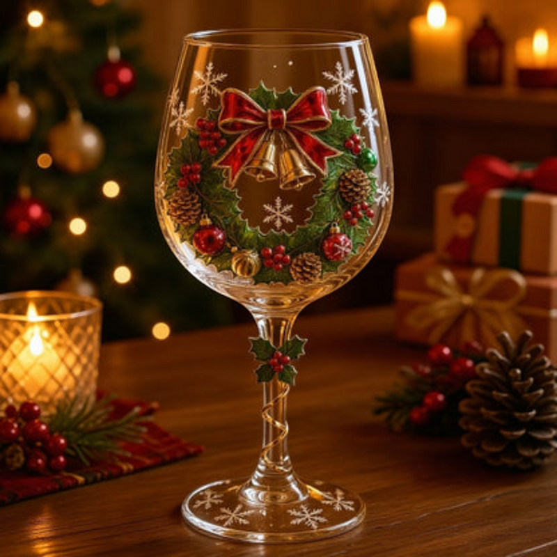 Festivora – Juego de vasos navideños con diseños festivos