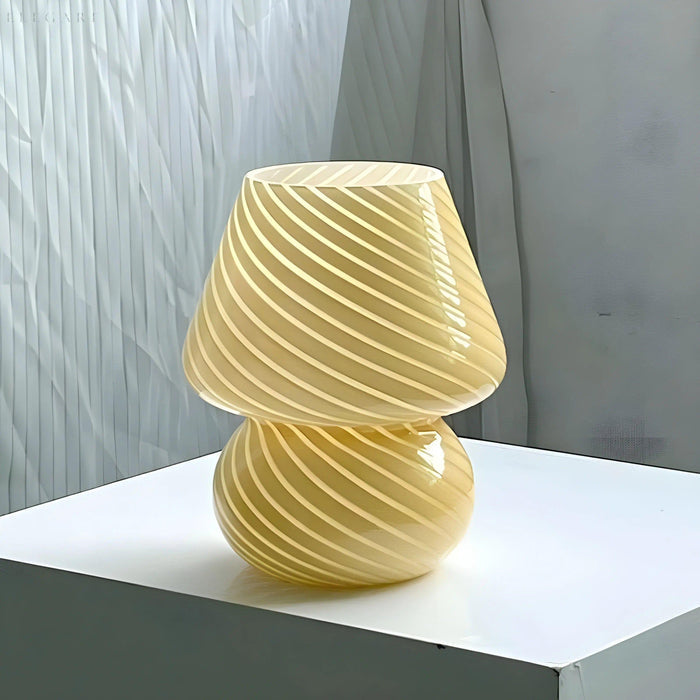MushGlow - Elegant Mushroom LED Glass Lamp for stylish room decor